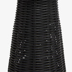 Załaduj obraz do przeglądarki galerii, Wickara rzeźbiarska mini lampa stołowa z rattanu – naturalne plecione wykończenie, odpowiednia na stoliki boczne i do przedpokojów