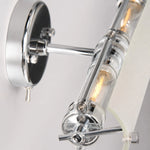 Cargar imagen en el visor de la Galería, Wall plate and pull switch detail of the adjustable wall lamp