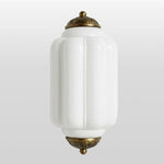 Load image into Gallery viewer, Eloise Brass Wall Sconce – Elegant Milk Glass Vintage Lighting
