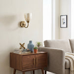Cargar imagen en el visor de la Galería, Nacrelith Wall Sconce - Modern Capiz Shell Lamp for Bedroom