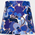 Afbeelding laden in galerijweergave, Blue floral fabric shade texture detail