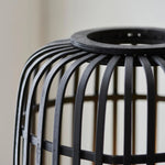 Afbeelding laden in galerijweergave, Yumeko Natuurlijke Geweven Vloerlamp – Moderne Scandi Bamboe Lampenkap Staande Lamp voor Slaapkamers of Woonkamers