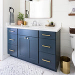 Load image into Gallery viewer, 15-Pack Modern Square Drawer Pulls – Brushed Brass Gold Handles