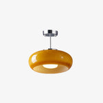Afbeelding laden in galerijweergave, Bauvia Moderne Ronde Glazen Plafondlamp Schone Bauhaus Look Comfortabele Sfeerverlichting N63