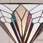 Afbeelding laden in galerijweergave, TF Astoria Tiffany-stijl uplighter lamp – gestructureerde glazen kap voor sfeer in huis en kantoor