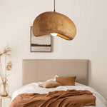 Cargar imagen en el visor de la Galería, Lámpara Colgante Japandi de Resina Wabi-Sabi Coffee Cloud