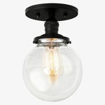 Load image into Gallery viewer, Glorica Glass Minimalist Globe Ceiling Fixture for Bedroom & Office