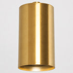 Carica l'immagine nella visualizzazione Galleria, Brushed brass cylindrical shade detail