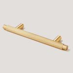 Load image into Gallery viewer, Lacquered Brass T-Bar Pull Handles–Gold Bathroom & Kitchen Handles
