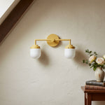 Load image into Gallery viewer, Opalume Globe Shade Modern Vanity Light for Bathroom & Dressing Room