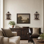 Załaduj obraz do przeglądarki galerii, Rustic wall sconces in a living room wall setting