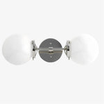 Load image into Gallery viewer, Lumio Globe Art Deco Vanity Light -  Opal Globe Bathroom Sconce