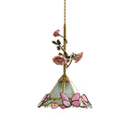 Bild in die Galerieansicht laden, Lalique Rosen Glas Pendelleuchte