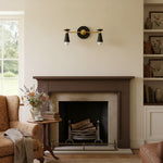 Load image into Gallery viewer, Pyralis Vintage-Style Cone Wall Sconce Brass Finish for Bedroom & Corridor