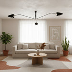 Afbeelding laden in galerijweergave, Arclume boog plafondlamp – sculpturaal ontwerp met verstelbare armen voor moderne ruimtes N43