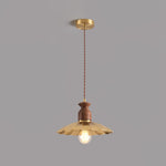 Load image into Gallery viewer, Brass Crest Pendant Light