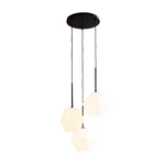 Load image into Gallery viewer, Talvior Sculptural Lighting - 3-Light Faceted Chandelier in Versatile Finishes | Explore Collection