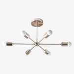 Load image into Gallery viewer, Mobilux Line Mid Century Modern Chandelier - 6 Heads Hanging Ceiling Light