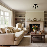 Afbeelding laden in galerijweergave, Mobilux Line Moderne Messing Opbouwlamp - Minimalistische Gouden Plafondlamp voor Slaapkamer