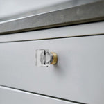 Load image into Gallery viewer, Modern Mushroom Cabinet Knob – Clear Glass Diamond Drawer Knobs