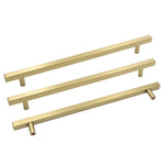 Load image into Gallery viewer, Gold Square Bar Cabinet Drawer Pulls – Modern Gold Cabinet Handles