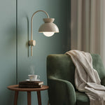 Load image into Gallery viewer, Aurelia Wall Lamp with Tiered Dome Design in Modern Metal for Bedroom or Hallway