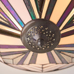 Afbeelding laden in galerijweergave, TF Astoria Moderne Deco Opbouw Plafondlamp met Gestructureerd Glas – Elegante Verlichtingsarmatuur voor Thuis