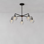 Load image into Gallery viewer, Talvior Sculptural 5-Light Chandelier - Faceted Design, Modern Finishes - Illuminate Spaces