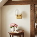 Load image into Gallery viewer, Tierlux Glass Art Deco Wall Sconce - Glass Frosted Globes with Skyscraper Globe