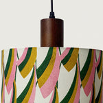 Cargar imagen en el visor de la Galería, Fabric drum pendant light 12