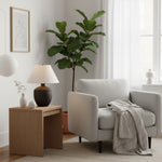 Afbeelding laden in galerijweergave, Ceruna Moderne Keramische Tafellamp – Sculpturaal Lichaam Strakke Afwerking voor Entree en Lounge