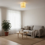 Cargar imagen en el visor de la Galería, Lámpara colgante con pantalla de lino Velura – Luz de techo moderna y de transición para comedores y cocinas