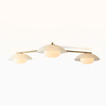 Load image into Gallery viewer, Elorina 3-Light Flush Mount Glass/Metal Ceiling Light - A Stylish Fixture for Modern Spaces