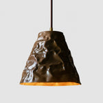Load image into Gallery viewer, Hand-Hammered Brass Pendant Light for Dining Rooms