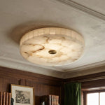 Load image into Gallery viewer, AlbaSphere Modern Round Ultra Thin Ceiling Lamp - Alabaster Contemporary Home Lighting