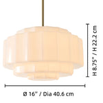 Load image into Gallery viewer, Vexrona Glass Pendant Lamp - Elegant Adjustable Metal Hanging Rod for Living Room and Bar