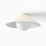 Load image into Gallery viewer, Brivana Sculpted Glass Flush Mount Light for Bedroom & Living Room