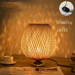 Load image into Gallery viewer, Handcrafted Sustainable Bamboo Table Lamp