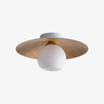 Load image into Gallery viewer, Domebora Vintage Style Dome Light Round Glass Flush Mount Lighting for Kitchen and Dining N05