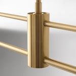 Afbeelding laden in galerijweergave, Calvor Linear 2 Licht Kroonluchter - Porseleinen Lampenkappen en Brons Afwerking