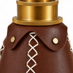 Cargar imagen en el visor de la Galería, Close view of brass-tone hardware and leather lacing
