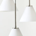 Afbeelding laden in galerijweergave, Conica 3-licht kegel kroonluchter - sculpturale glazen hanglamp moderne stijl