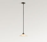 Afbeelding laden in galerijweergave, Bravira geribbelde glazen hanglamp - elegante keuken eilandlamp