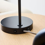 Load image into Gallery viewer, Brina Glass USB Table Lamp - Modern Bedside Desk Light with Style