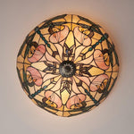 Afbeelding laden in galerijweergave, TF Ashton Tiffany Libelle Motief Tiffany Glas Opbouwplafondlamp - Overgangsstijl voor Slaapkamers en Loungeruimtes