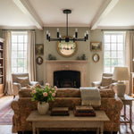 Load image into Gallery viewer, Mobilux Line Modern Chandelier - 8 Arm Mid Century Hanging Light