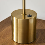 Load image into Gallery viewer, Moss Modern Linear Wood LED Table Lamp – Adjustable Swivel, USB Charging