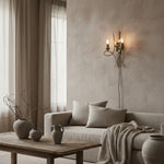 Afbeelding laden in galerijweergave, Foline Geborsteld Messing Wandlamp – Tijdloze Wandkandelaar voor Woonkamers en Gangen