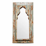 Załaduj obraz do przeglądarki galerii, Rustic Carved Wood Arch Wall Mirror image 15