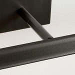 Cargar imagen en el visor de la galería, Luz para cuadros Zorv Sleek – Lámpara de pared con marco metálico acanalado para exhibición de arte o fotos